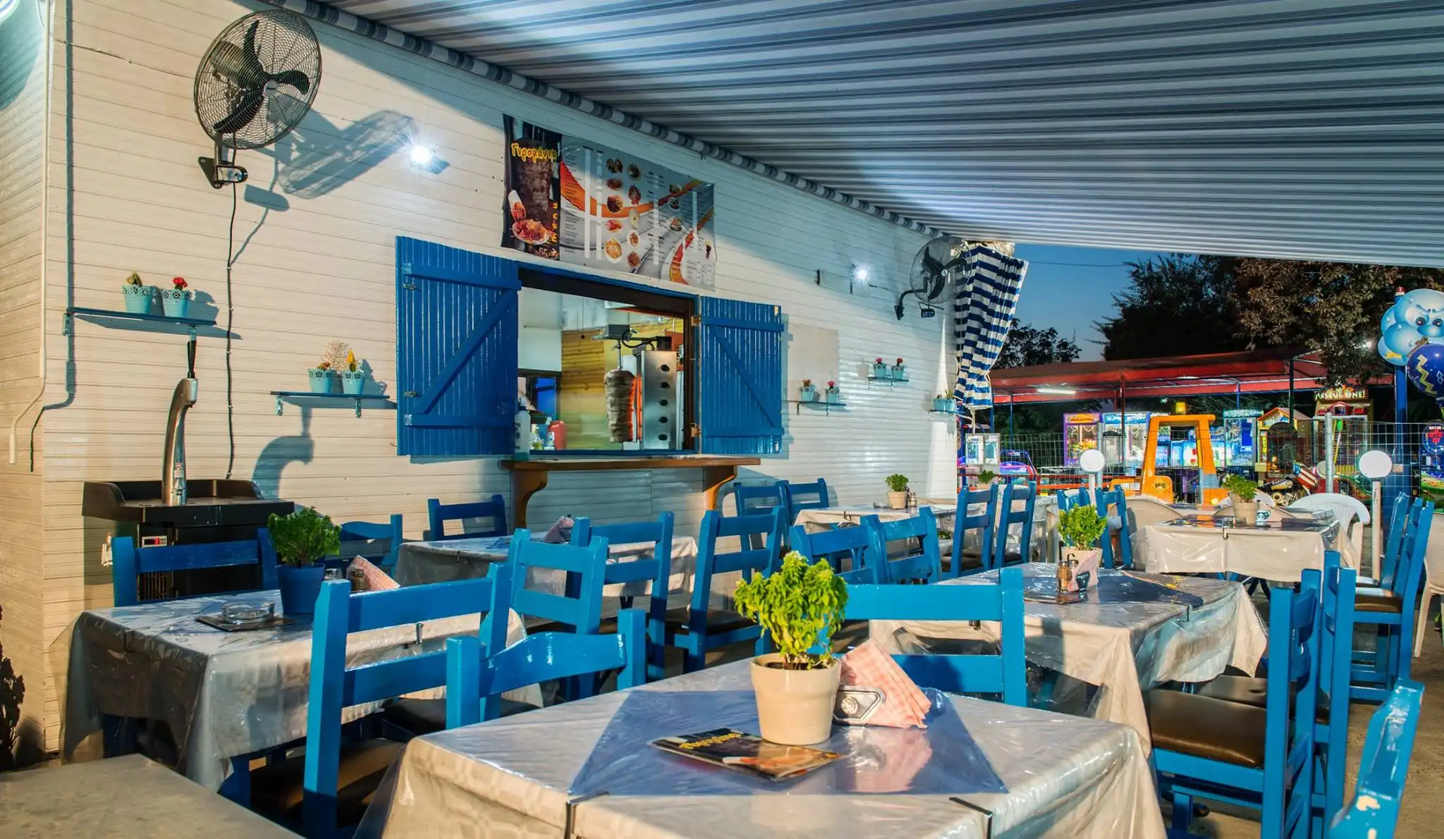 Gyromania Toroni Beachside view